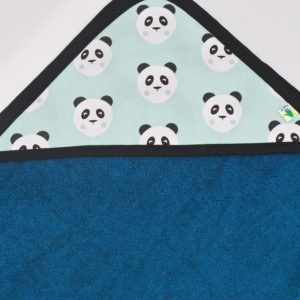 Cape de bain personnalisée Panda vert