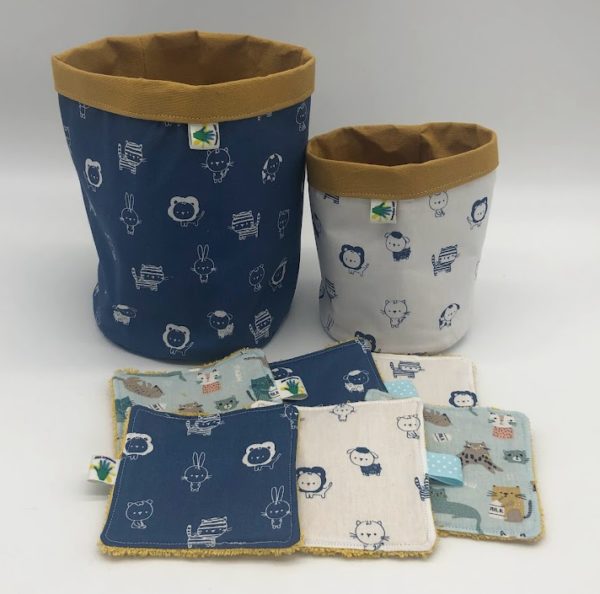 Lot panières & lingettes chat